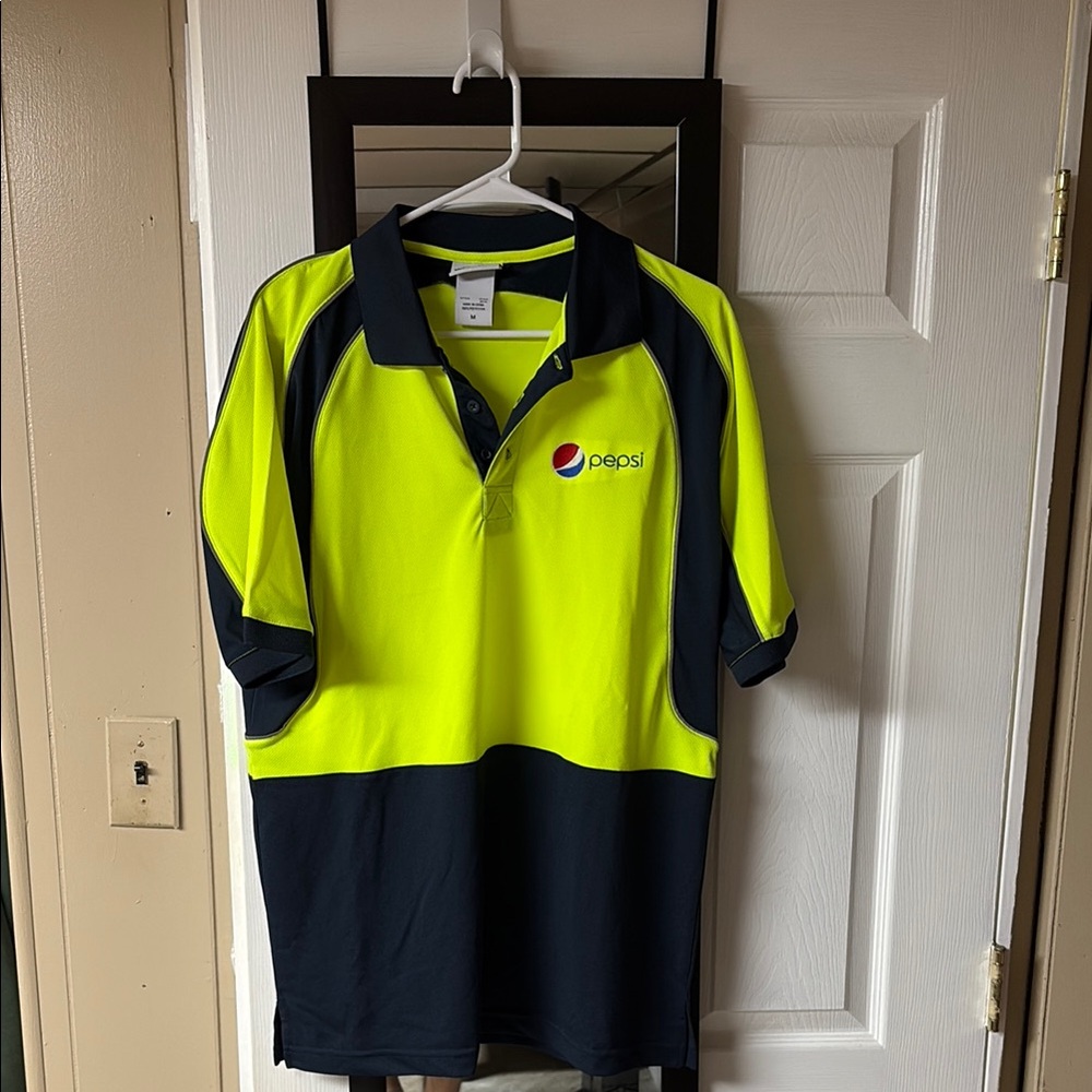 Pepsi Yellow and Black Polo Shirt